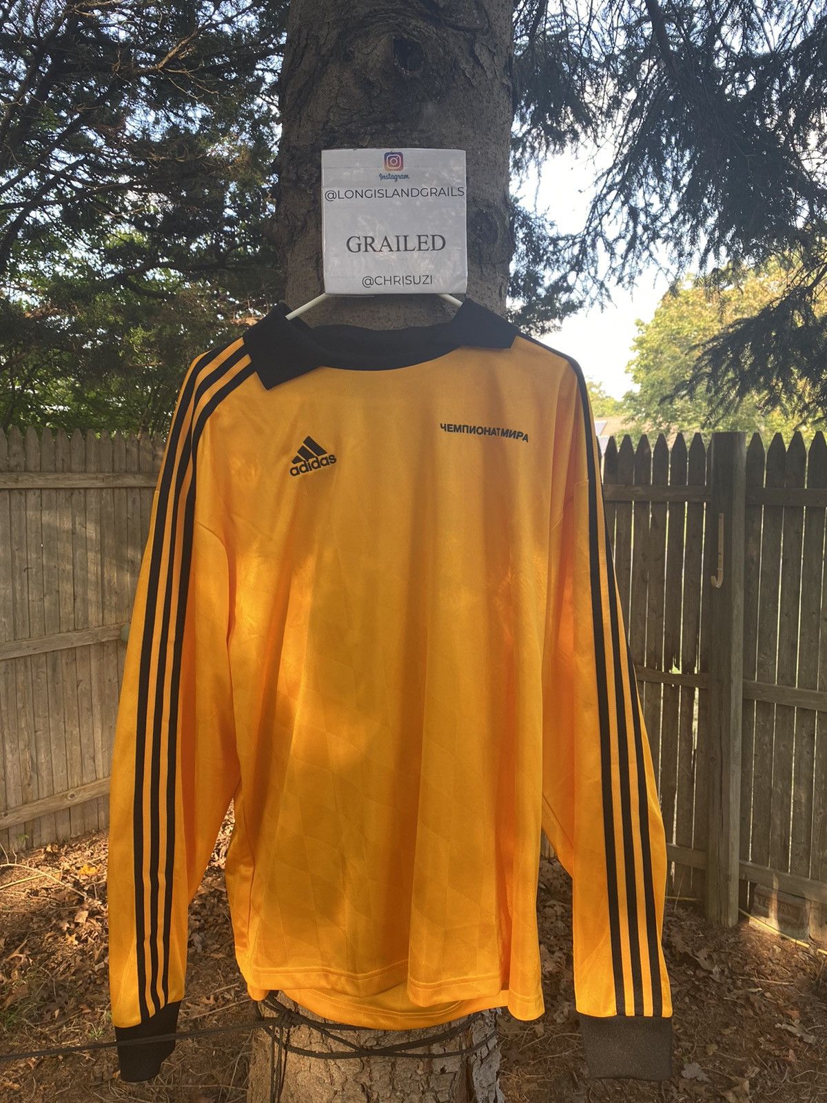 Adidas Gosha Rubchinskiy Adidas x Gosha Rubchinskiy Yellow Jersey L Grailed