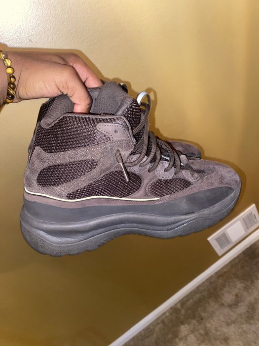 kanye wearing yeezy desert boot