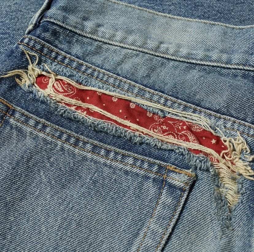 Saint Laurent Paris Saint Laurent Bandana Denim Jeans Pant Grailed