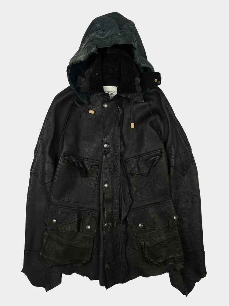 Number (N)ine × Takahiromiyashita The Soloist. AW2013 Leather Rain Jacket |  Grailed