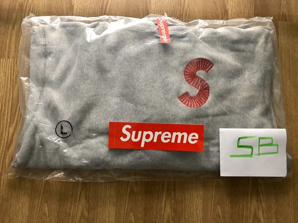 Supreme Supreme S Logo Hooded Sweatshirt (FW20) Heather Grey | Grailed