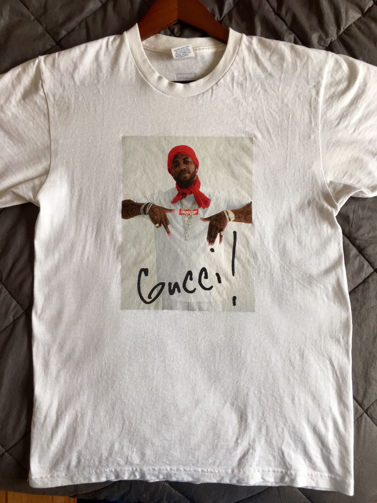 Supreme gucci mane フォト tee white L 100% Authentic Supreme Gucci Mane Tee Shirt White Large | eBay