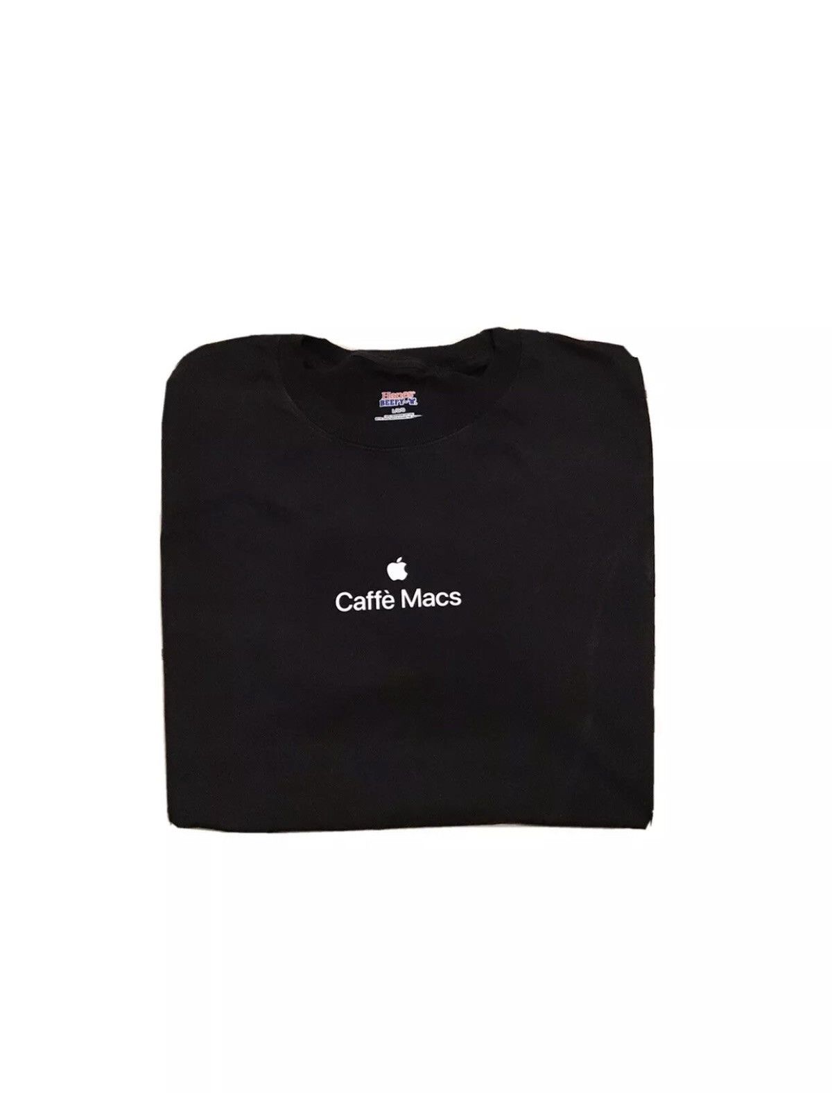 Apple Logo Caffe Macs Tech Employee Graphic T-shirt