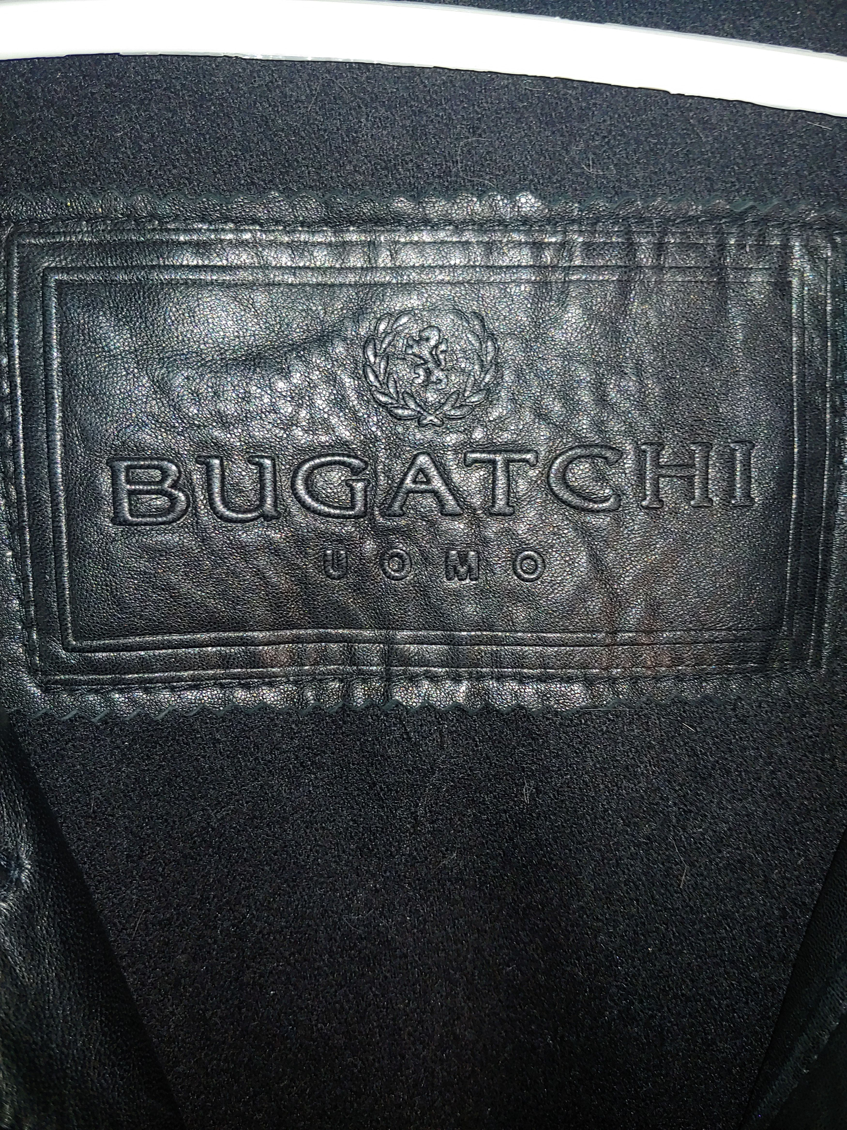 BUGATCHI Bugatchi UOMO Hooded Leather Jacket Size US XXL / EU 58 / 5 - 3 Thumbnail