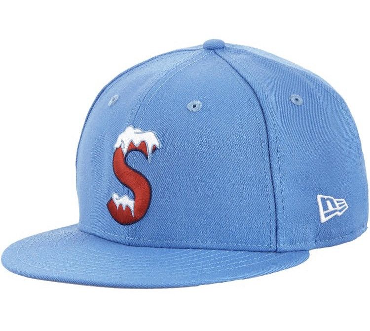 Supreme S Logo New Era 7-5/8 ツノロゴ　シュプリーム New Era × Supreme Supreme S Logo New Era Bright Blue Hat 7 5