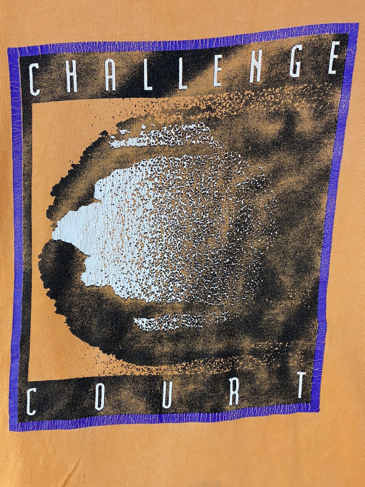 Nike vintage 1990 NIKE CHALLENGE COURT big logo rare t-shirts Size US XL / EU 56 / 4 - 3 Thumbnail