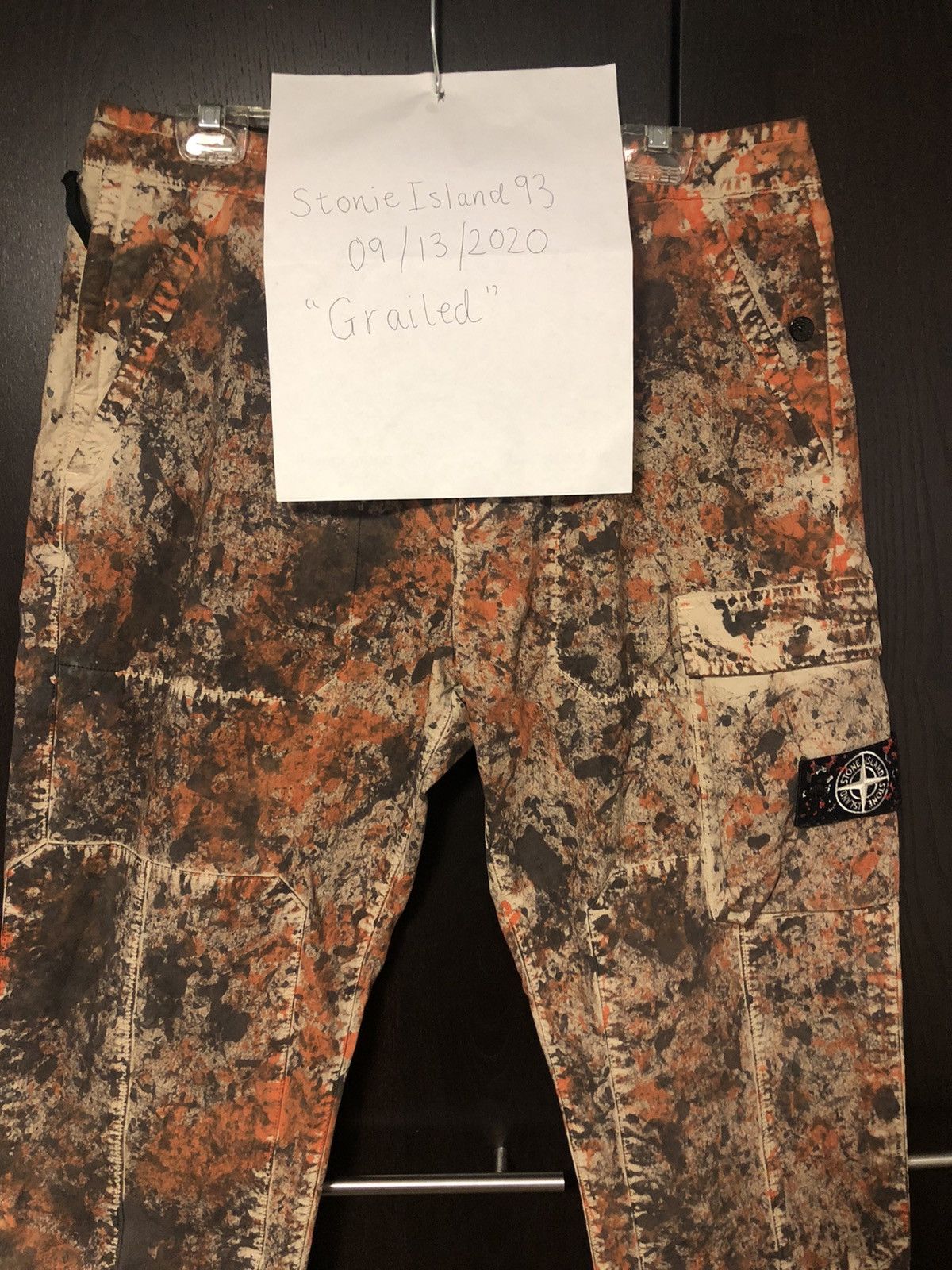 Stone Island Stone Island Paintball Camo Cargo Pants 322PA | Grailed