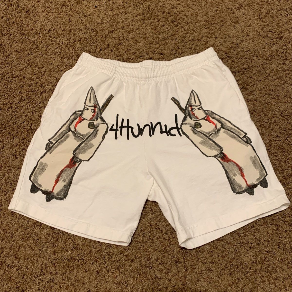 4Hunnid Hanging KKK Shorts