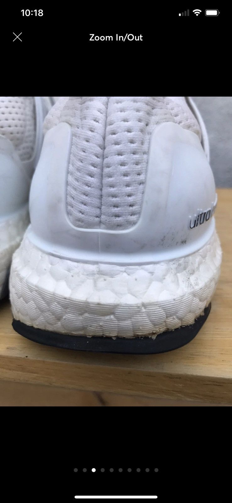 Adidas UltraBoost 1.0 Triple White 2015 Size US 10 / EU 43 - 3 Thumbnail