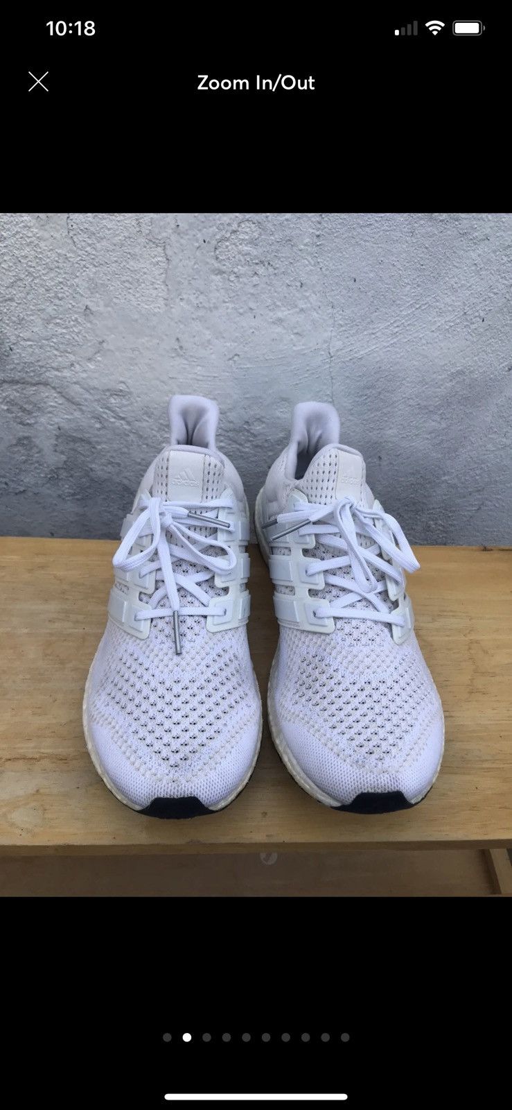 Adidas UltraBoost 1.0 Triple White 2015 Size US 10 / EU 43 - 2 Thumbnail