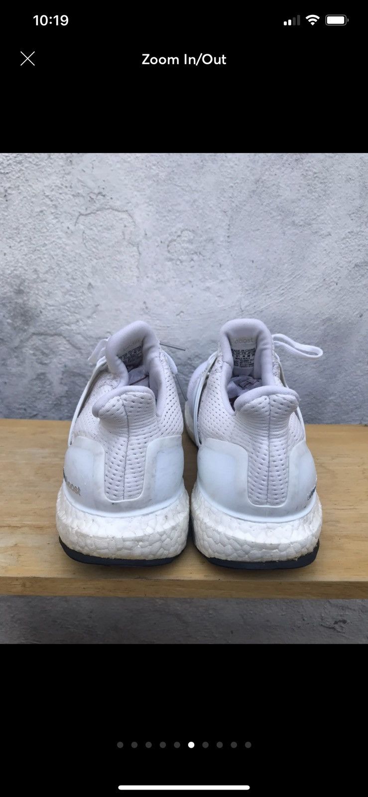 Adidas UltraBoost 1.0 Triple White 2015 Size US 10 / EU 43 - 6 Thumbnail