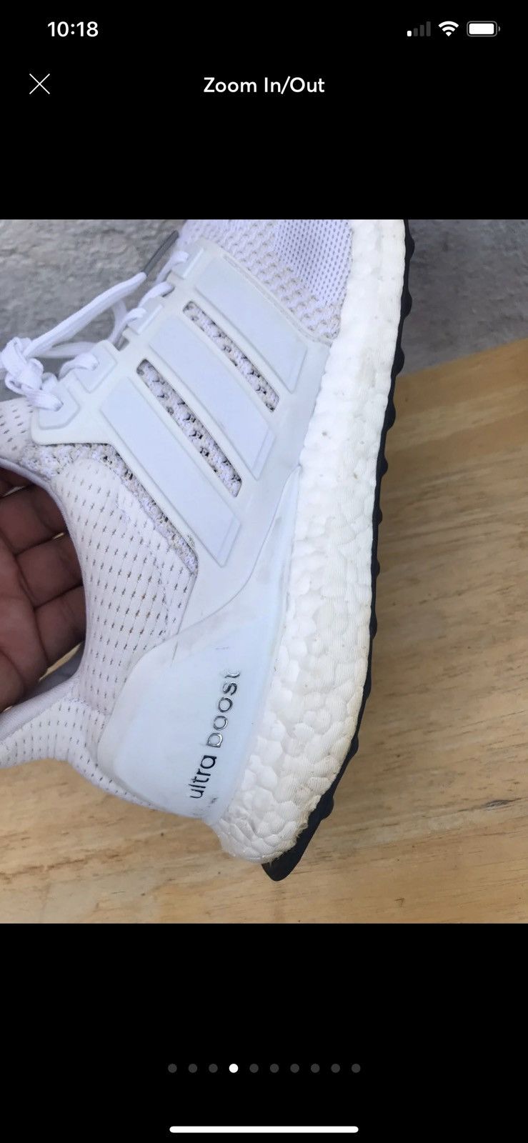 Adidas UltraBoost 1.0 Triple White 2015 Size US 10 / EU 43 - 4 Thumbnail