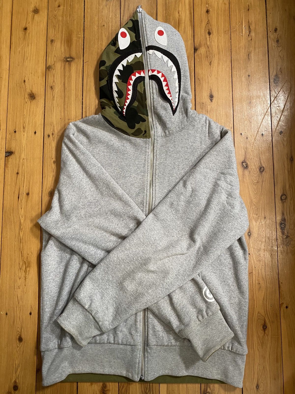 Reversible bape hoodie hot sale