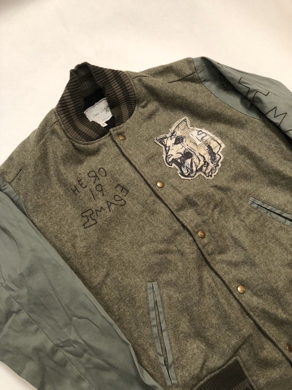 Greg Lauren FW19 Army Varsity Jacket Size US L / EU 52-54 / 3 - 2 Thumbnail