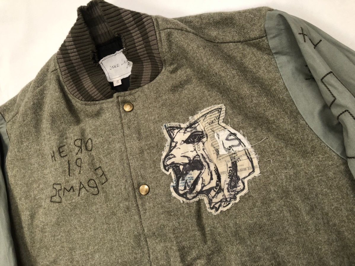 Greg Lauren FW19 Army Varsity Jacket Size US L / EU 52-54 / 3 - 3 Thumbnail