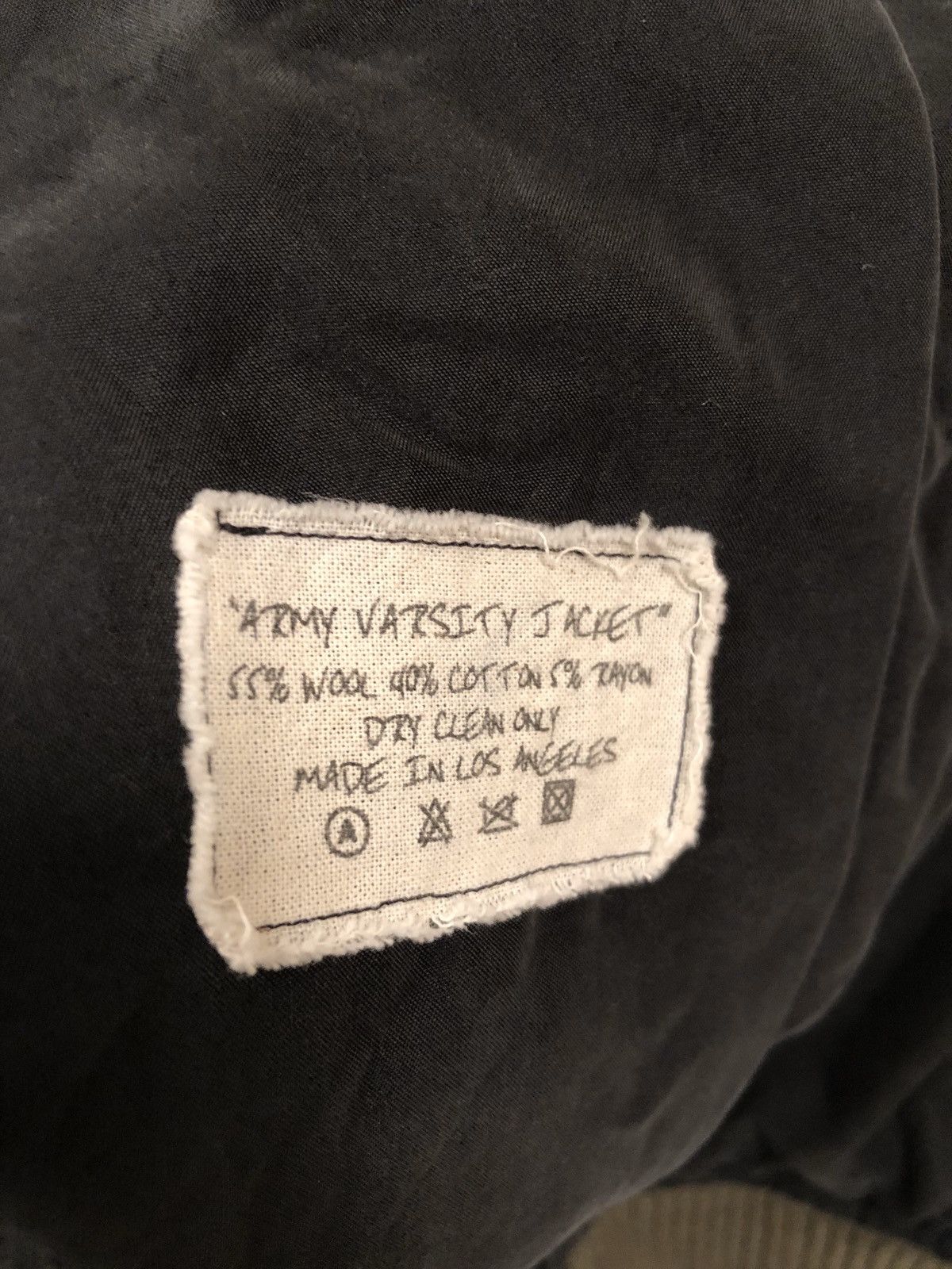Greg Lauren FW19 Army Varsity Jacket Size US L / EU 52-54 / 3 - 6 Thumbnail