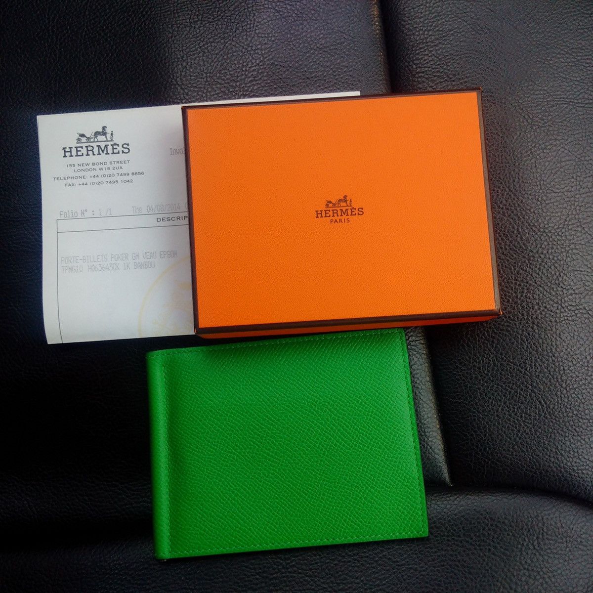 Hermes money clip wallet POKER moneyclip RARE mens wallet | Grailed