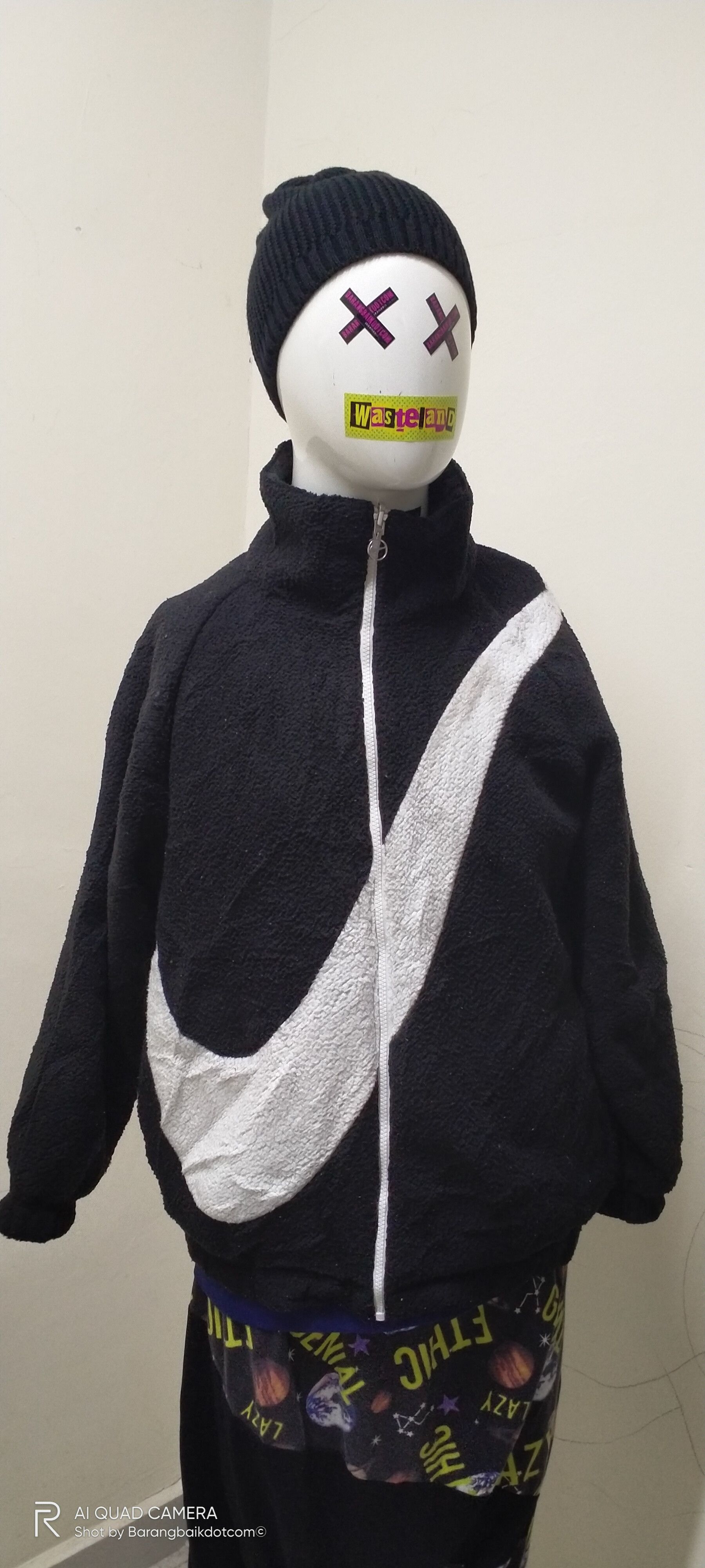Nike Nike Big Swoosh Zip Up Reversible Fleece Jacket Grailed
