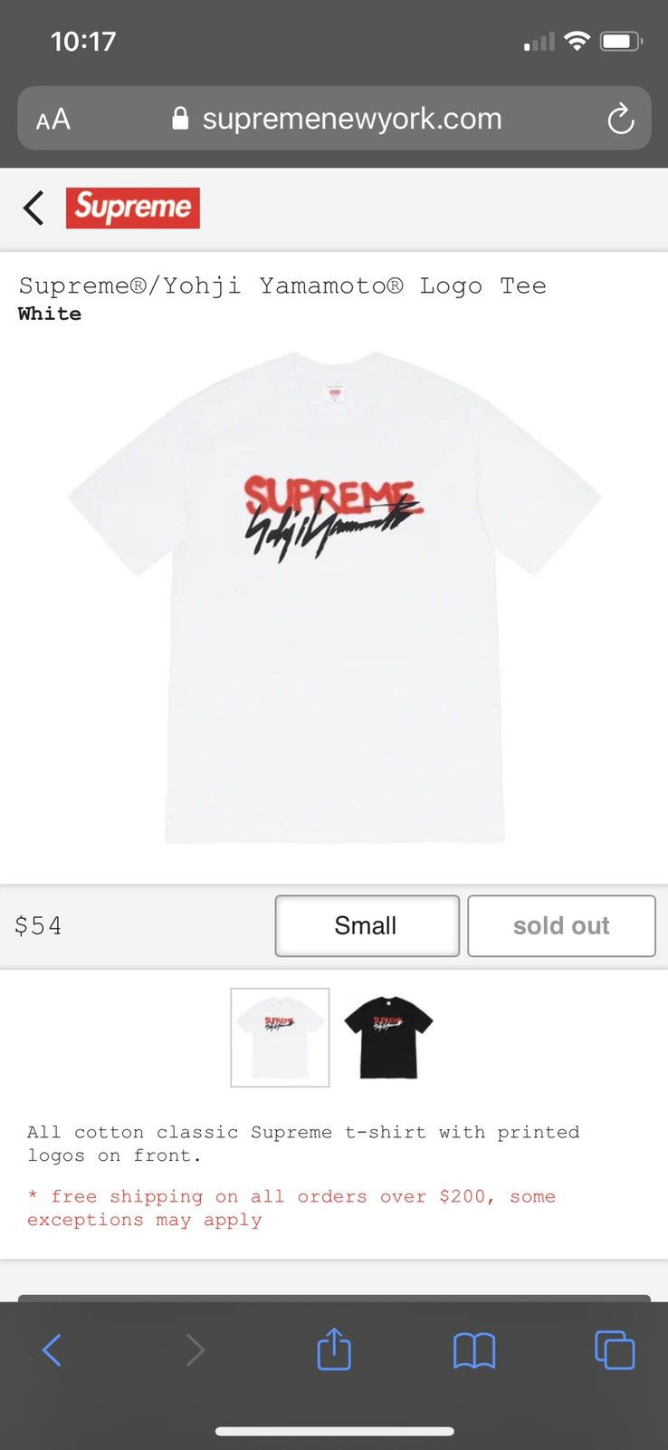 Supreme Supreme Yohji Yamamoto Logo Tee - White | Grailed