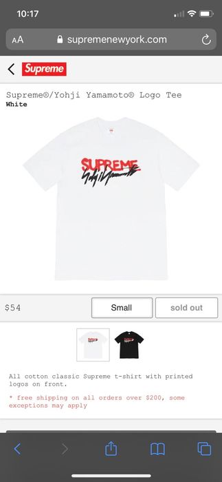 Supreme Supreme Yohji Yamamoto Logo Tee - White | Grailed