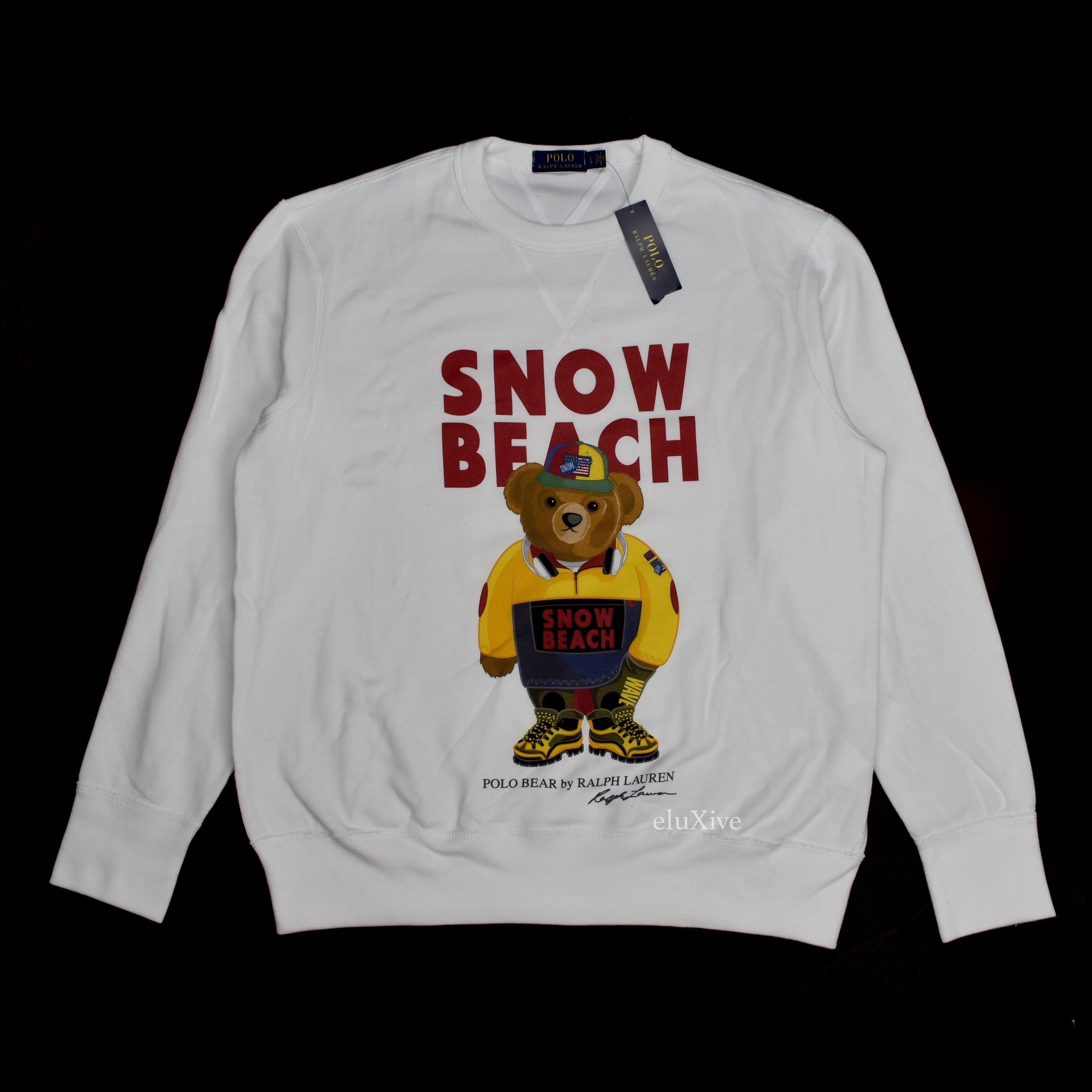 Polo Ralph Lauren Snow Beach Bear Logo Sweatshirt DS | Grailed
