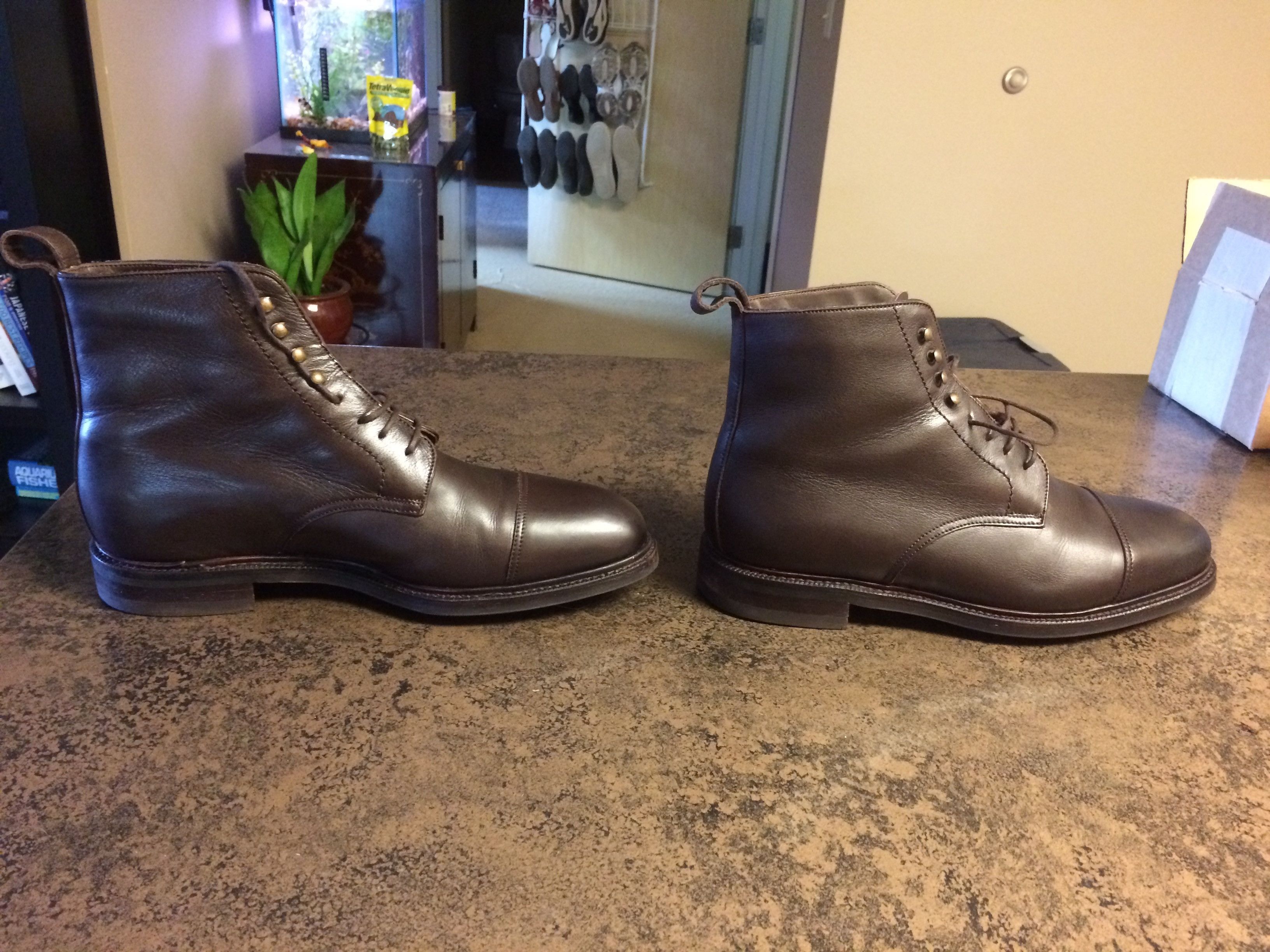 Shearling Dark Brown Napa