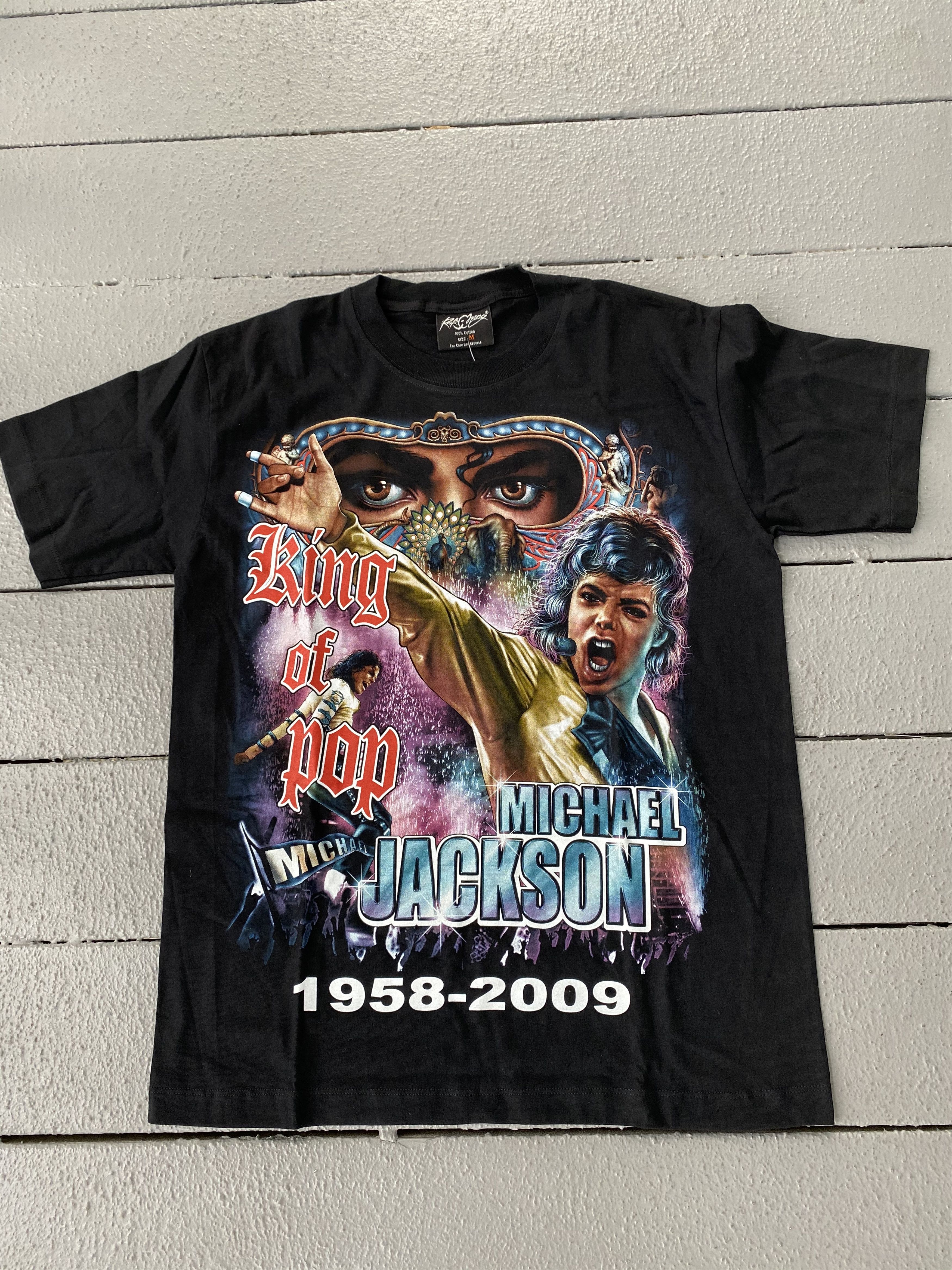 Band Tees × Kanye West × Michael Jackson RARE Michael Jackson Tribute Rap Tee Style Tee Shirt Travis Size US L / EU 52-54 / 3 - 2 Thumbnail