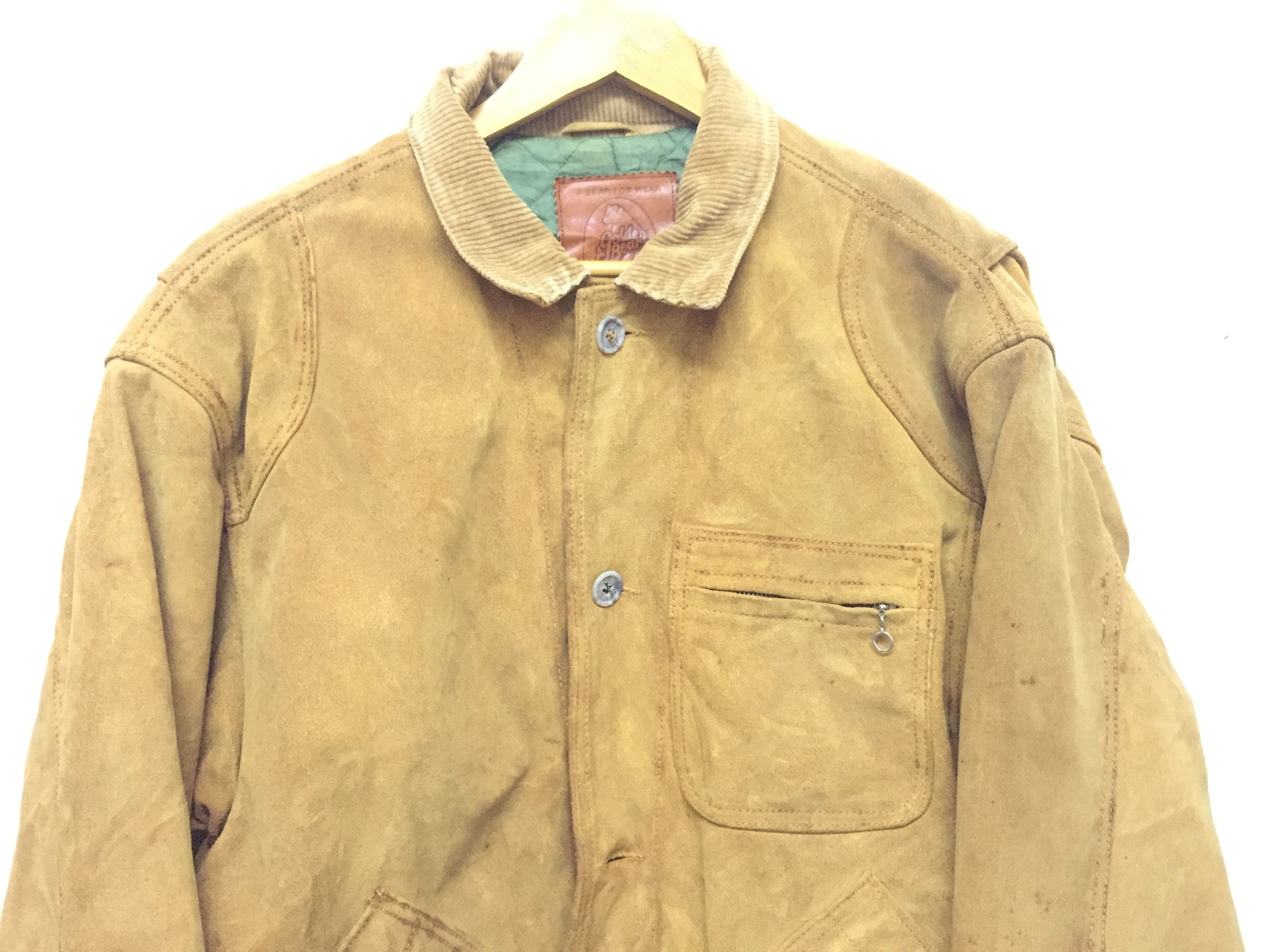 Golden Bear 90's Golder Bear heavy Suede multipocket jacket Size US L / EU 52-54 / 3 - 3 Thumbnail