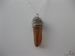 Handmade Orange Quartz Stone Chain necklace with wire Size ONE SIZE - 3 Thumbnail