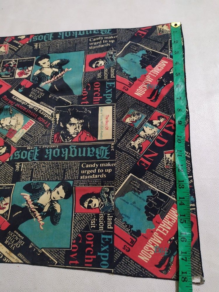 Vintage Vintage Fullprint Michael Jackson Madonna Handkerchief Size ONE SIZE - 14 Thumbnail