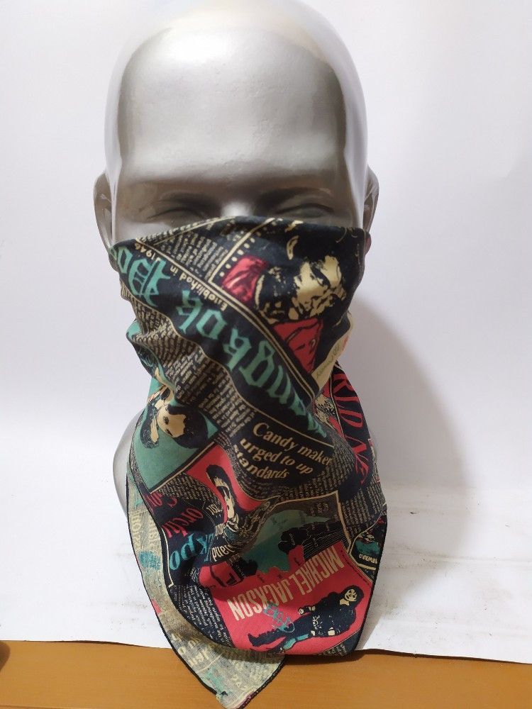 Vintage Vintage Fullprint Michael Jackson Madonna Handkerchief Size ONE SIZE - 1 Thumbnail
