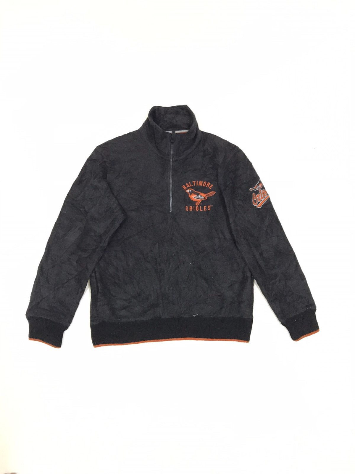 MLB × Majestic × Uniqlo BALTIMORE ORIOLES UNIQLO FLEECE JUMPER SWEATER JACKET Size US L / EU 52-54 / 3 - 2 Thumbnail