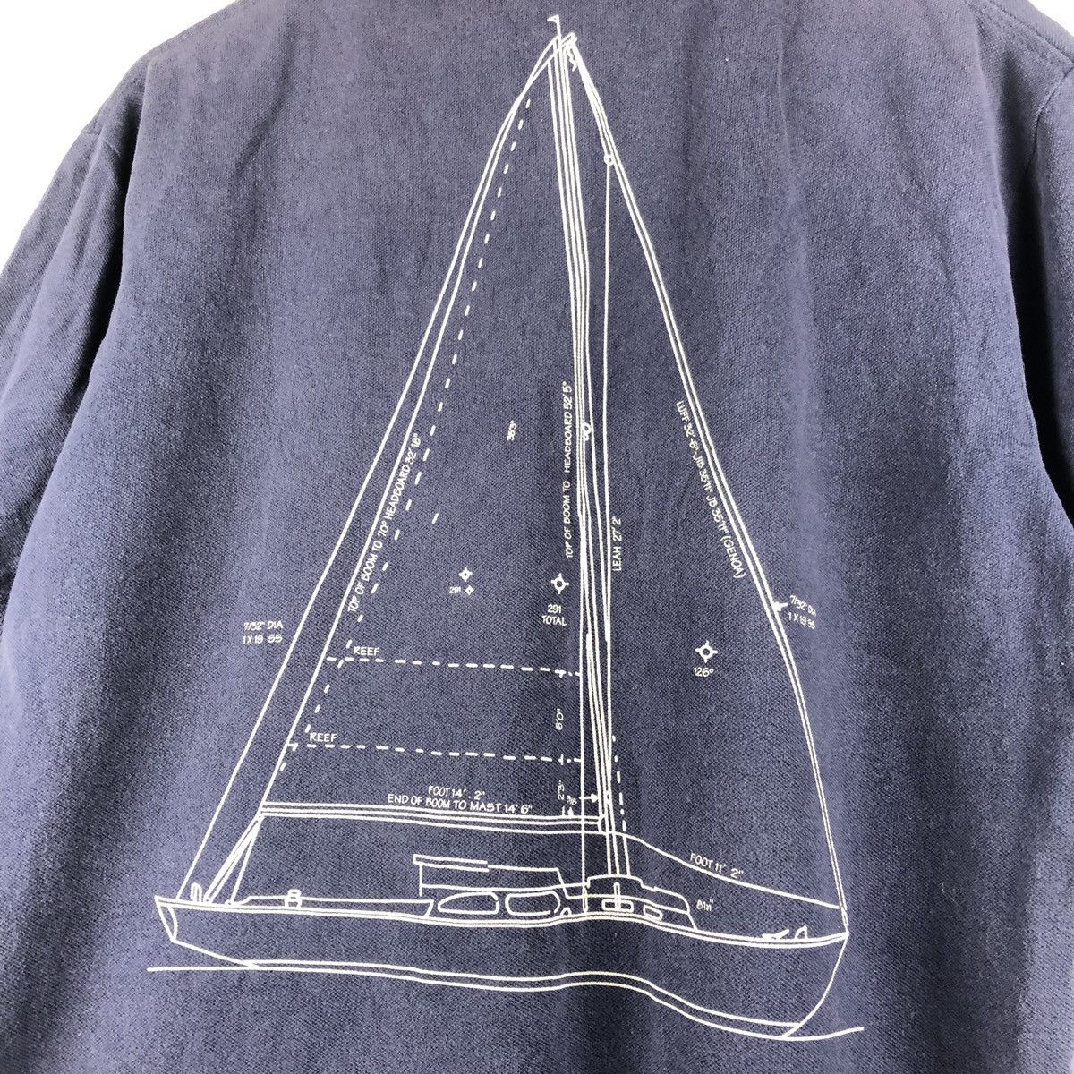 Polo Ralph Lauren × Vintage Vintage Polo Ralph Lauren Big Yacht Logo Size US XL / EU 56 / 4 - 8 Thumbnail