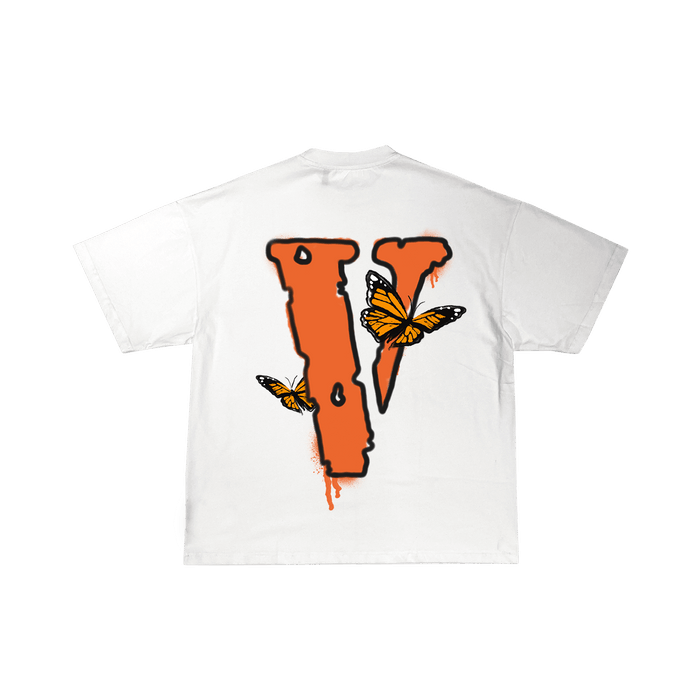 Vlone Juice WRLD X VLONE Butterfly Tee in White Large Grailed