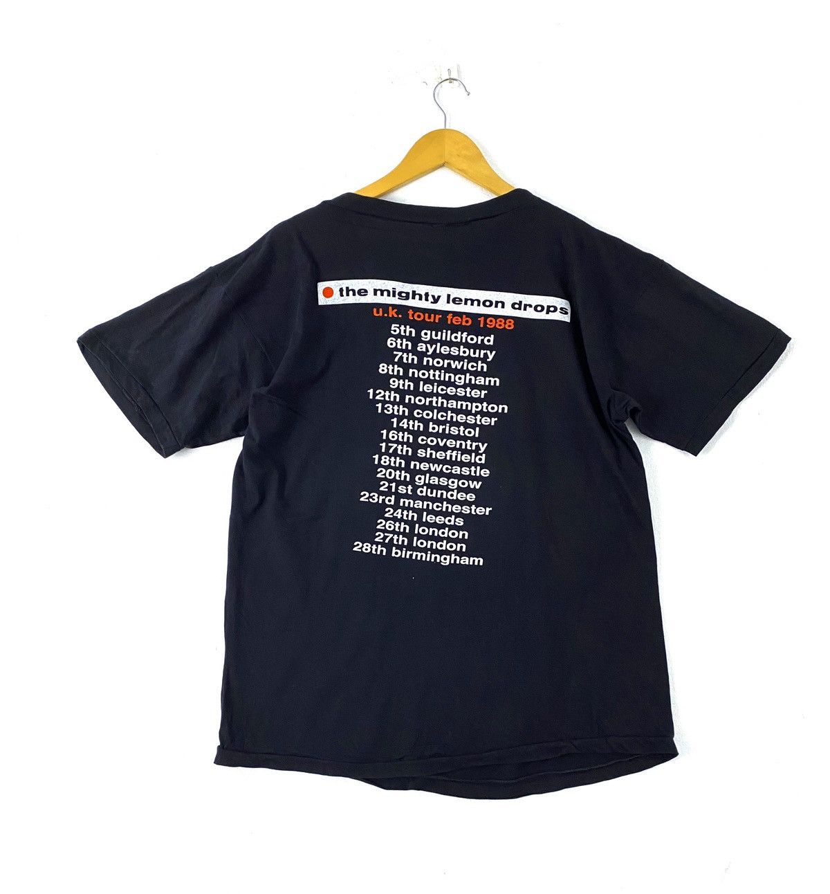 Band Tees vintage 1988 the mighty lemon drops UK tour rare t-shirts Size US XL / EU 56 / 4 - 2 Thumbnail