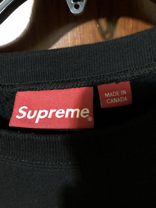 Supreme Supreme Cutout Logo Crewneck Black | Grailed