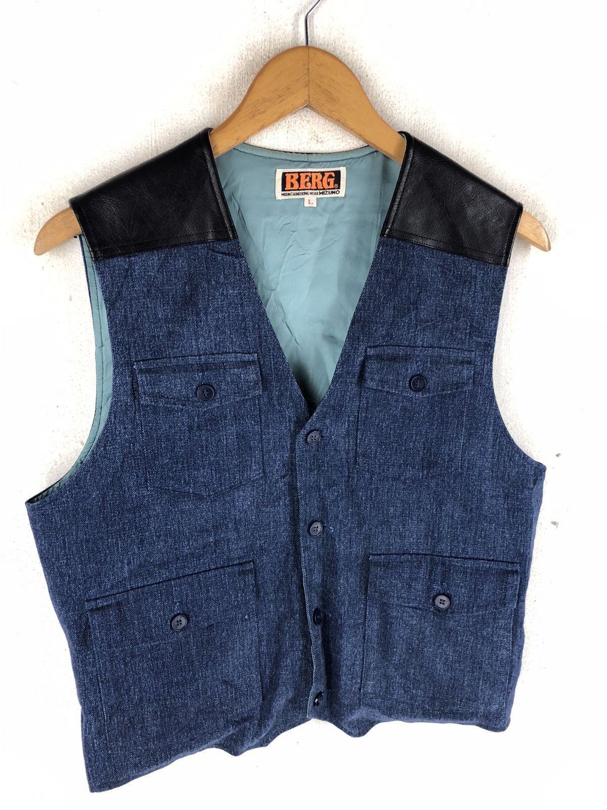 Berg & Berg × Japanese Brand × White Mountaineering BERG MOUTAINEERING INDIGO VEST Size US L / EU 52-54 / 3 - 4 Thumbnail