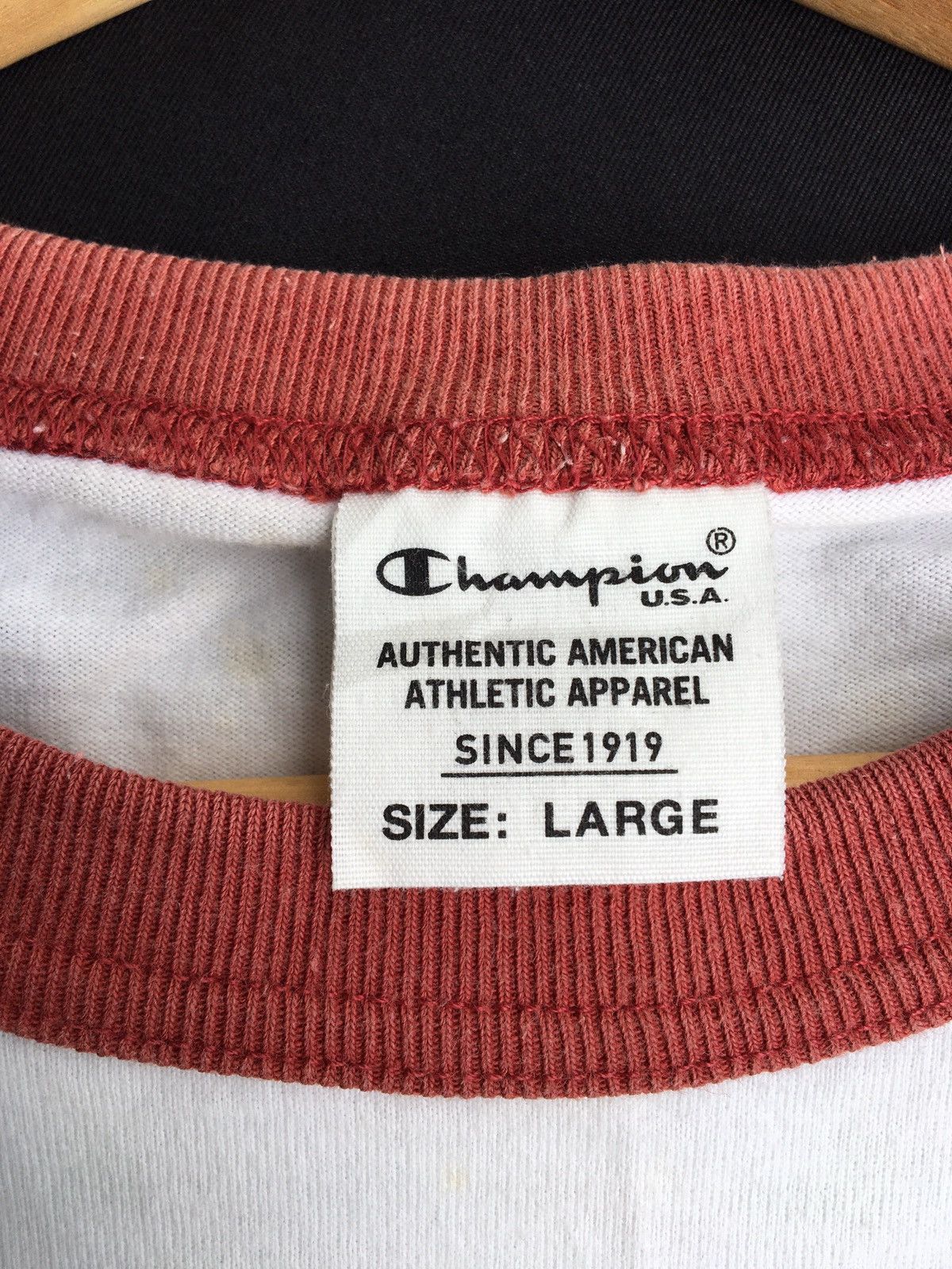 Champion Vintage Champion Big Logo Spellout Tshirt Size US L / EU 52-54 / 3 - 6 Thumbnail