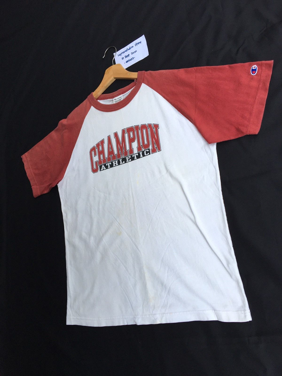 Champion Vintage Champion Big Logo Spellout Tshirt Size US L / EU 52-54 / 3 - 3 Thumbnail
