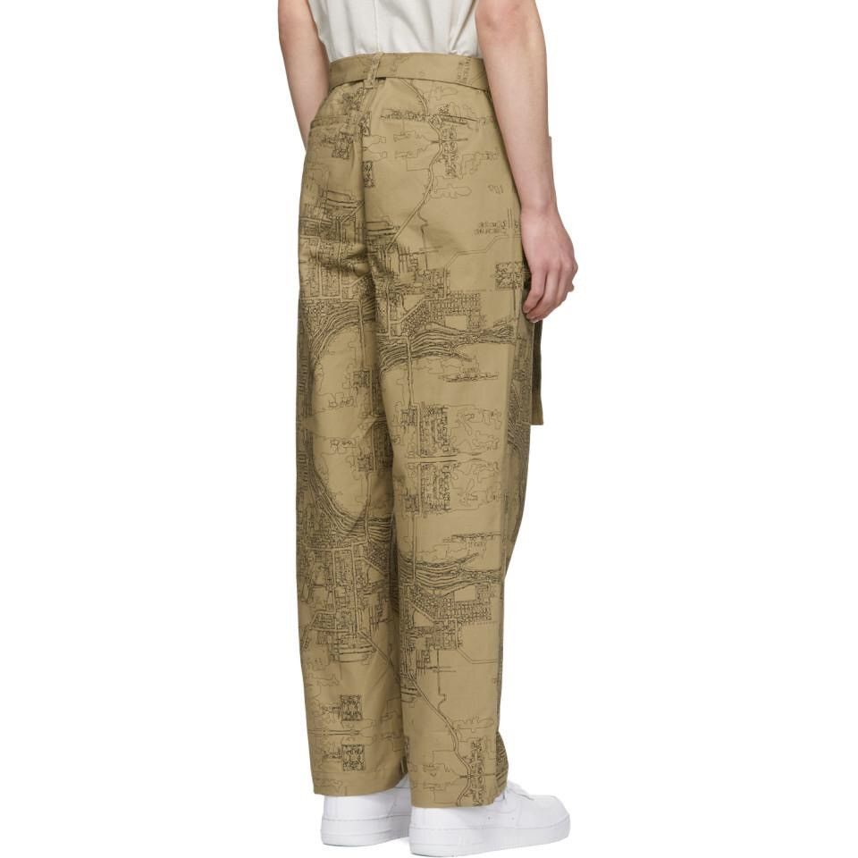 Reese Cooper Reese Cooper Map Print Trousers Size US 29 - 3 Thumbnail