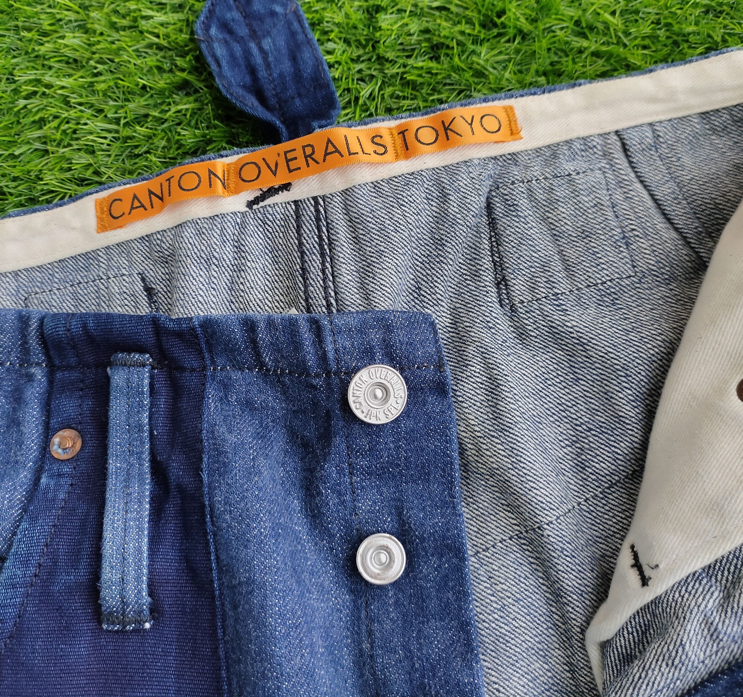 Japanese Brand × Vintage Vintage Canton Ovaralls Tokyo Buckle Denim Size US 34 / EU 50 - 12 Thumbnail
