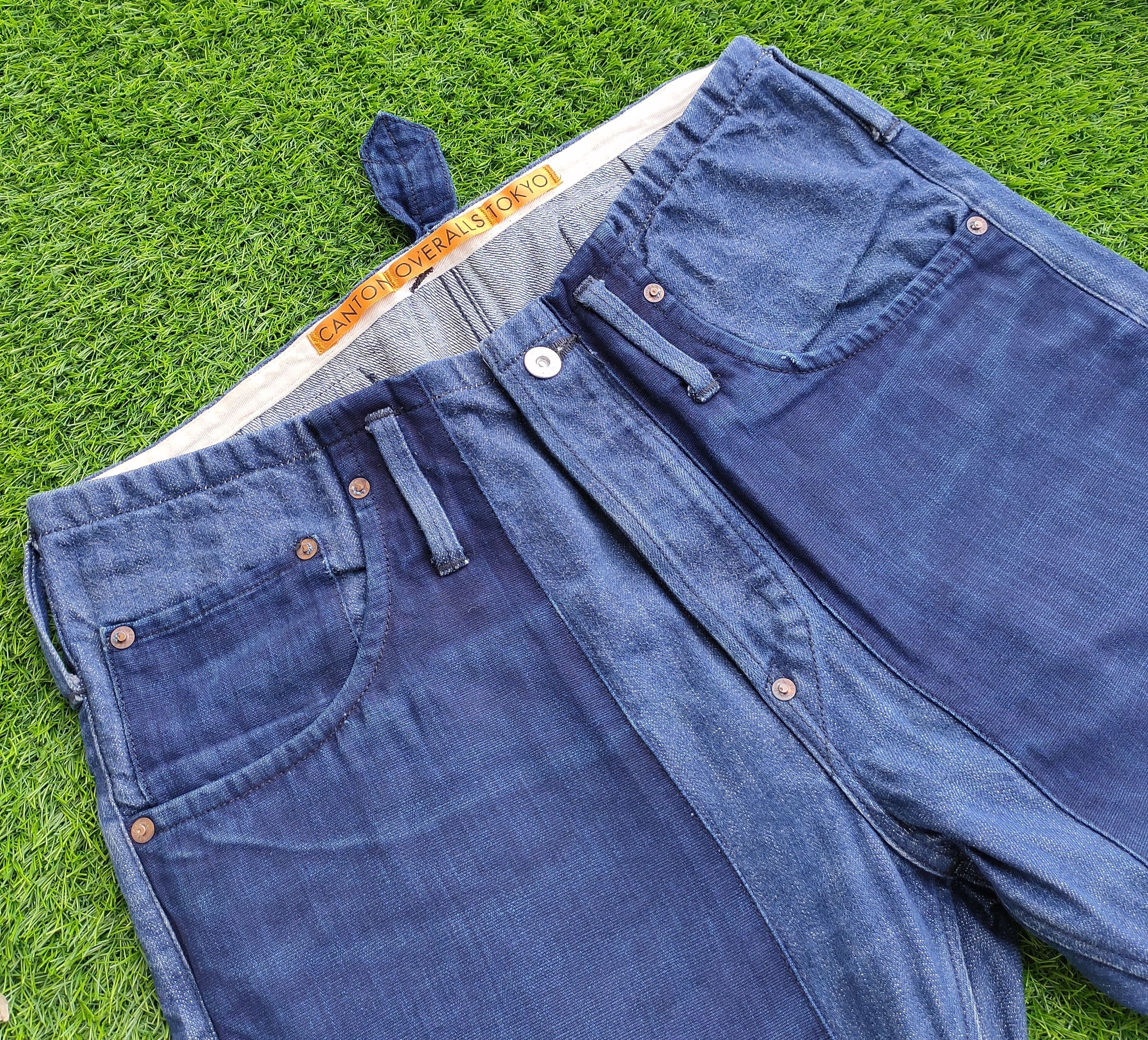 Japanese Brand × Vintage Vintage Canton Ovaralls Tokyo Buckle Denim Size US 34 / EU 50 - 5 Thumbnail