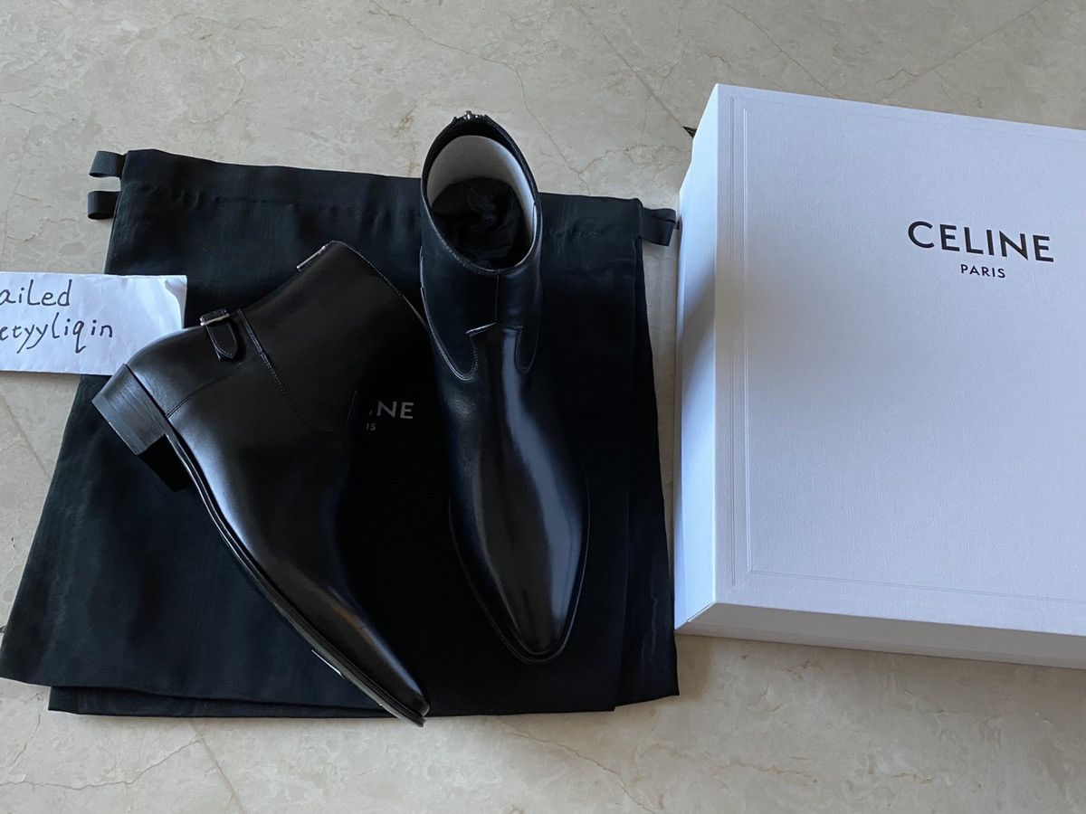 Celine Celine Jacno back buckle zipped boot 40/41/42 | Grailed