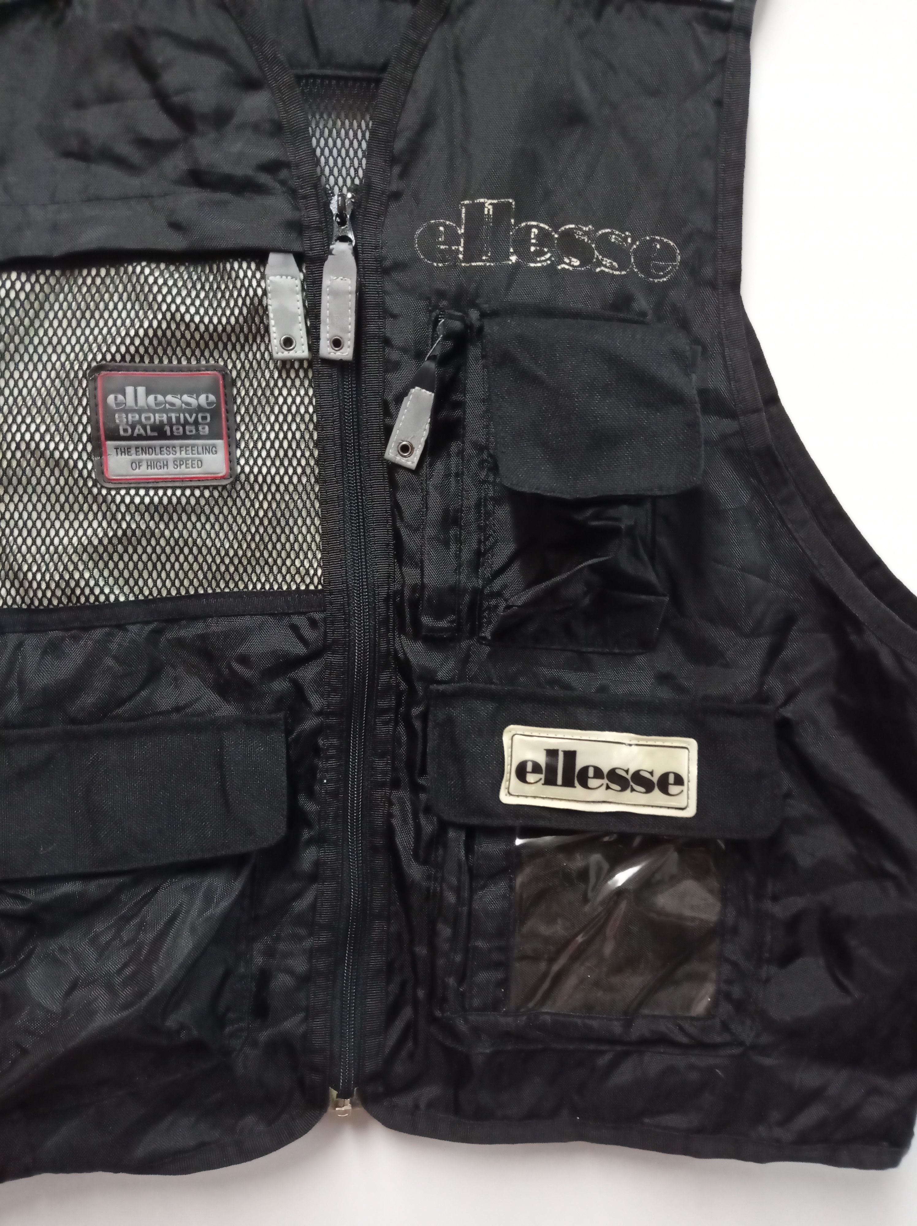 Ellesse 90s Ellese Vest Bubble pocket Spellout big logo Size US L / EU 52-54 / 3 - 3 Thumbnail