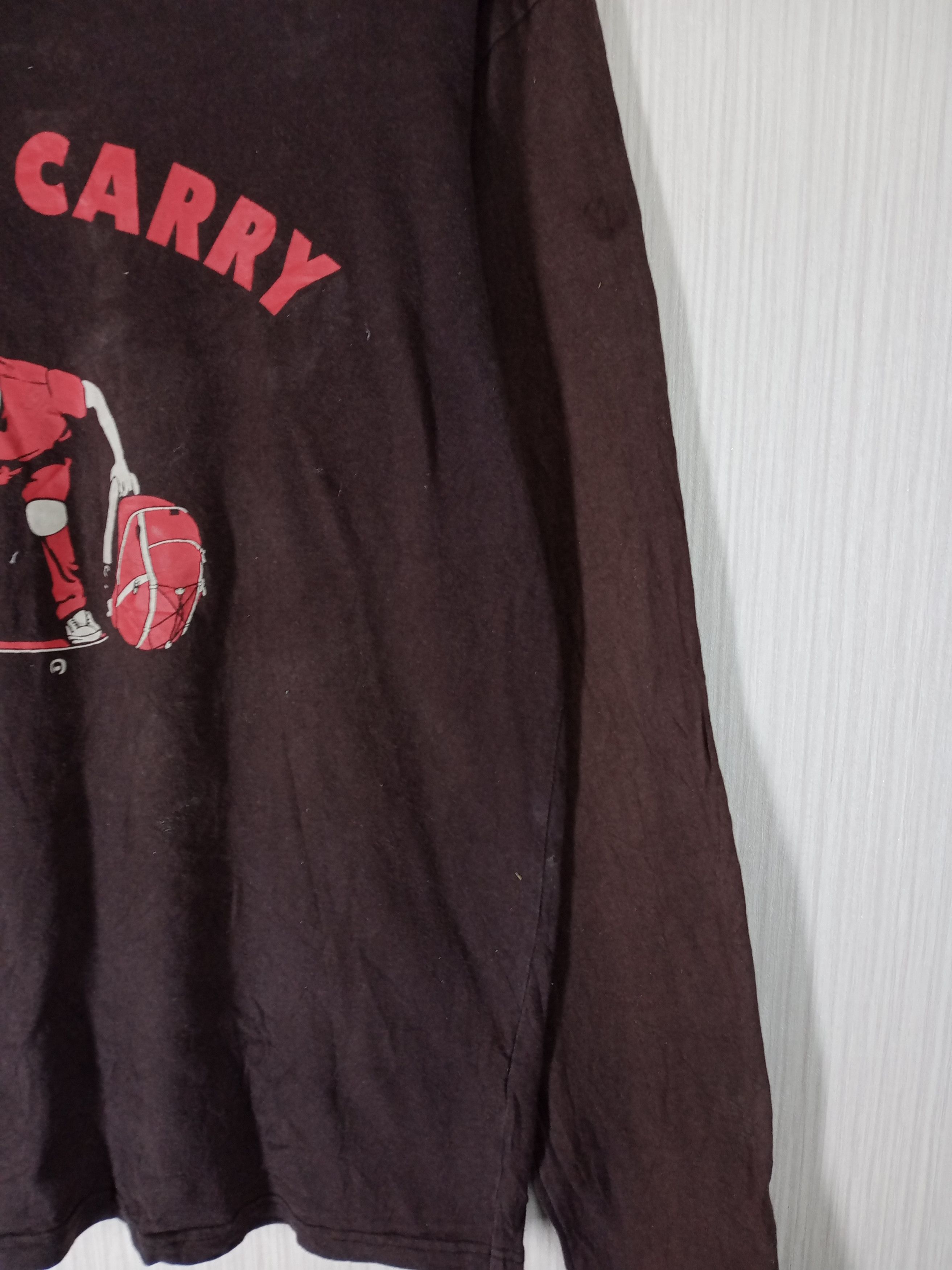 Vintage Skate Carry Long Sleeve Distressed Tshirt in Brown, Men's — image 4 of 4