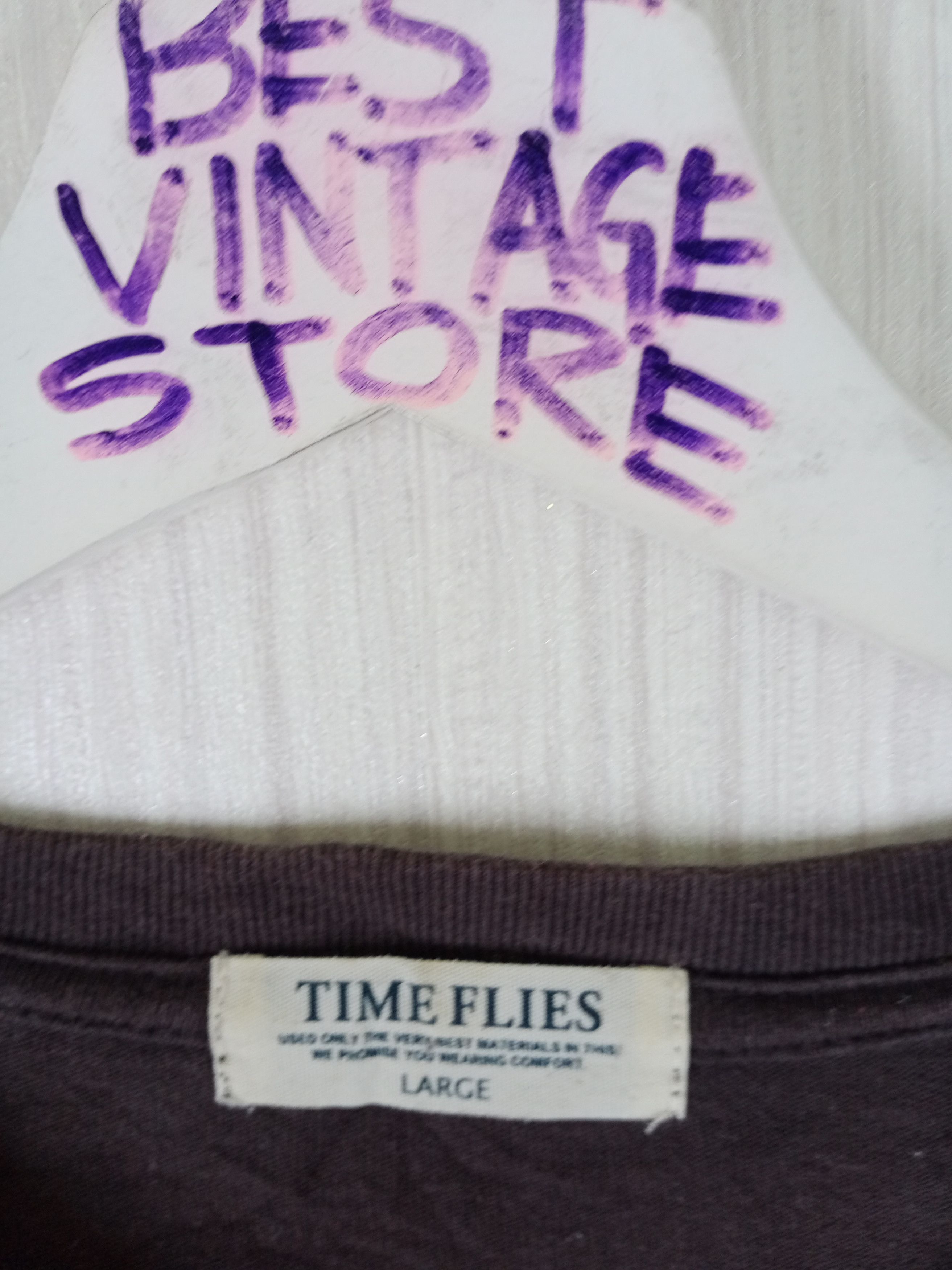 Vintage Skate Carry Long Sleeve Distressed Tshirt in Brown, Men's — image 3 of 4