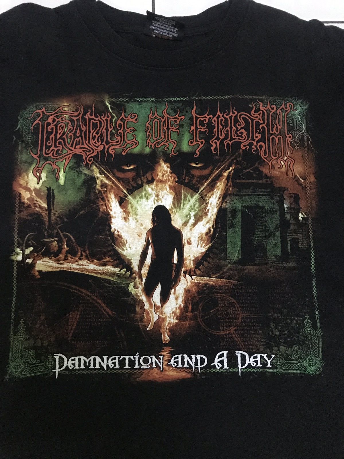 Band Tees × Vintage Vintage Cradle Of Filth Damination And A Day T-shirt Size US L / EU 52-54 / 3 - 3 Thumbnail