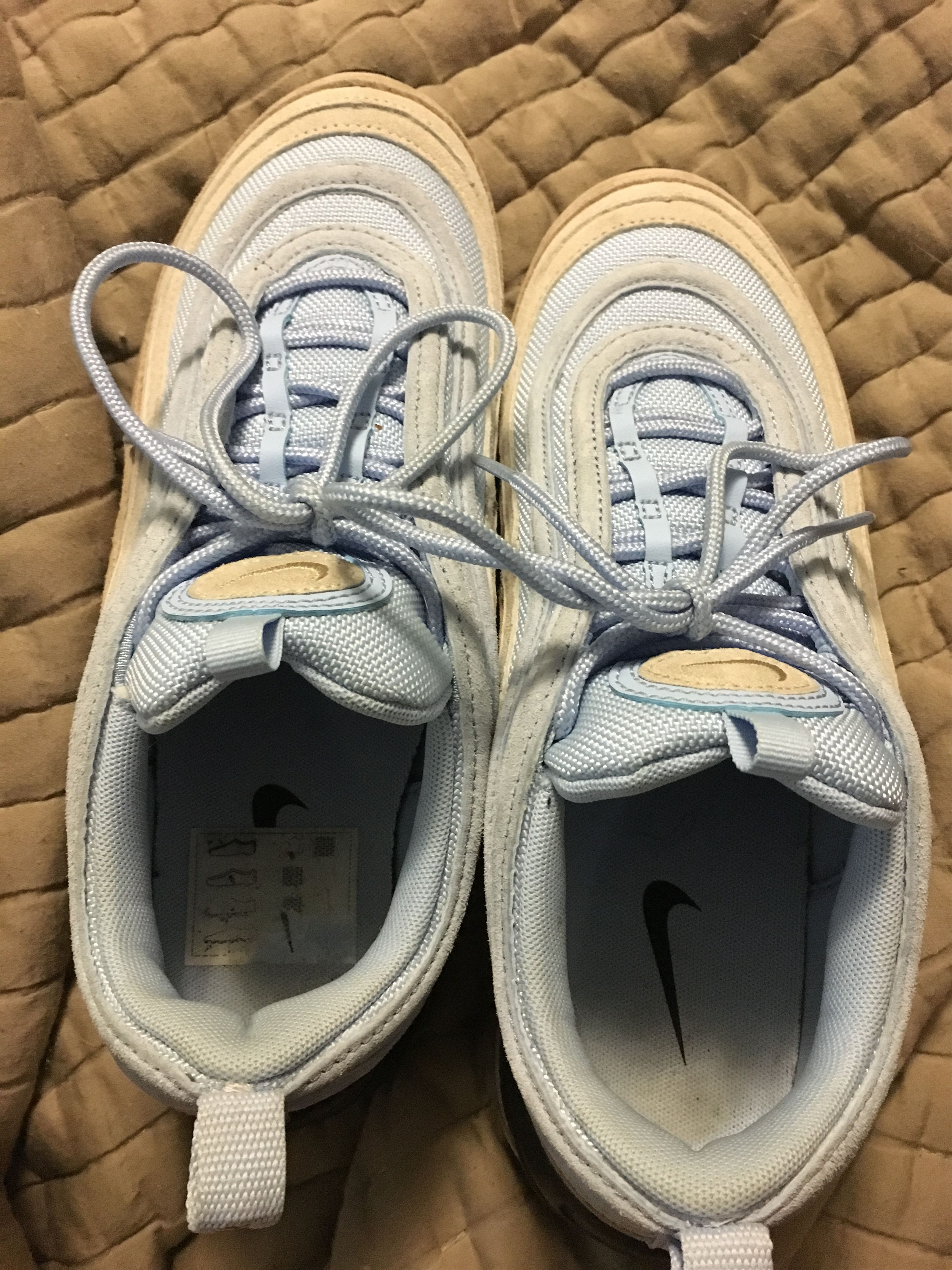 Nike Rare Air Max 97s DESERT SKYS Size US 8.5 / EU 41-42 - 3 Thumbnail