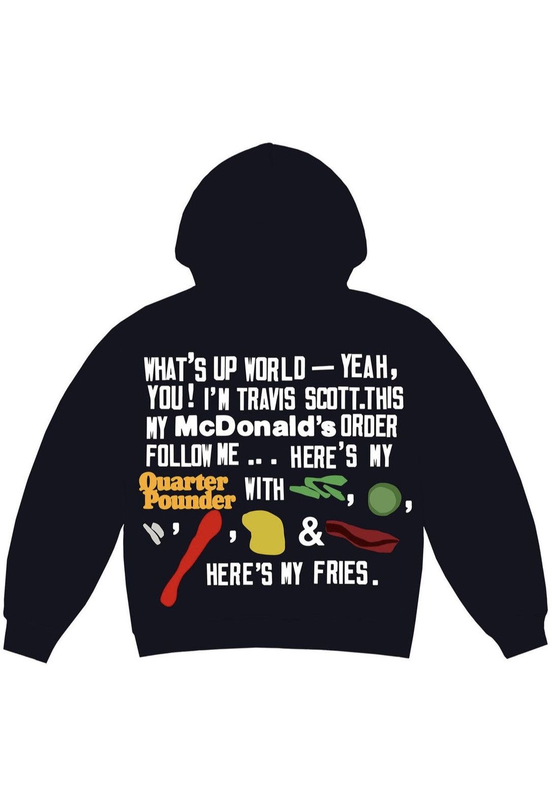 Travis Scott x McDonald’s 2024 Up all night hoodie