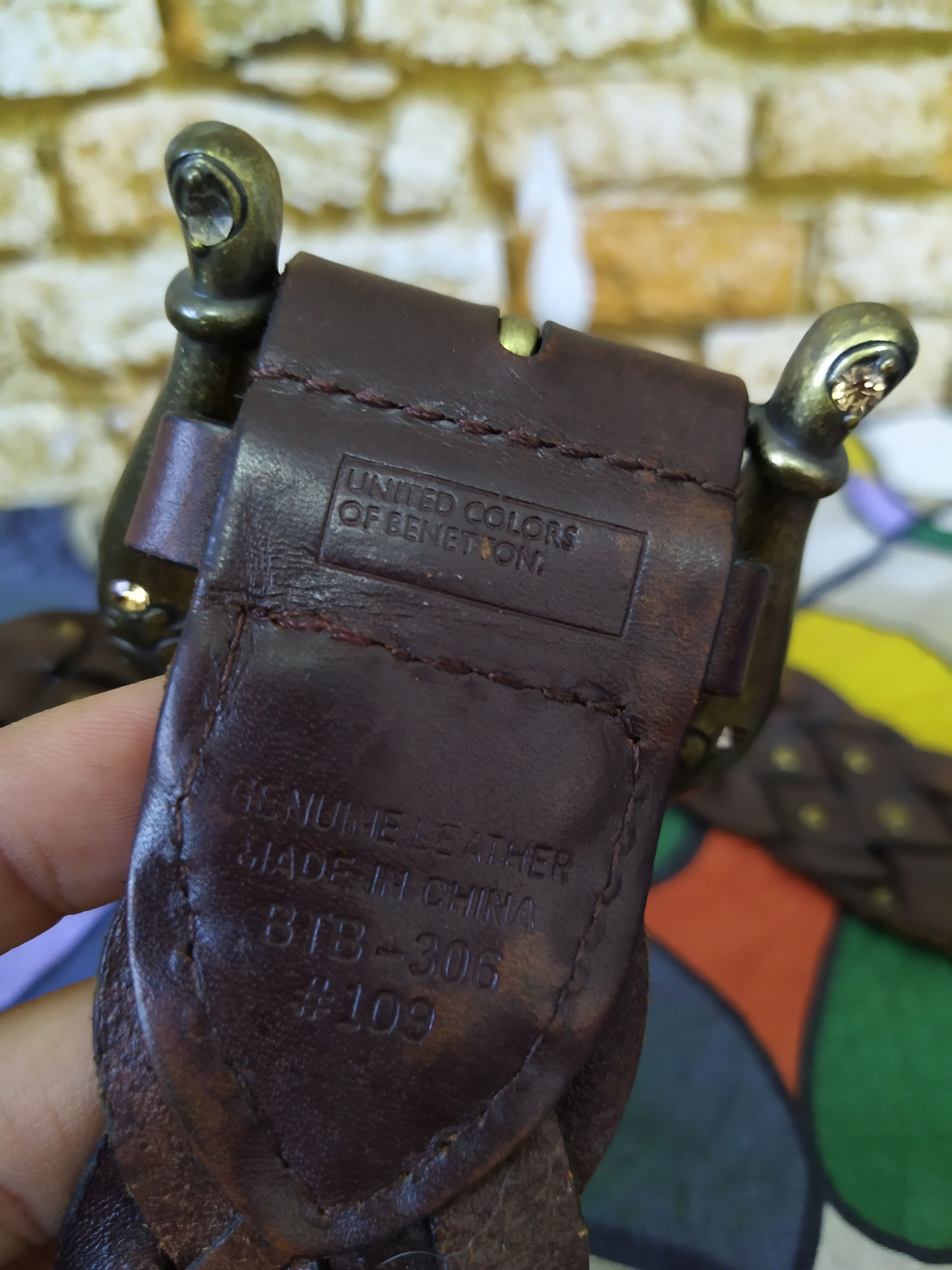 Leather UNITED COLORS OF BENETTON LEATHER BELTS (C20) Size ONE SIZE - 5 Thumbnail